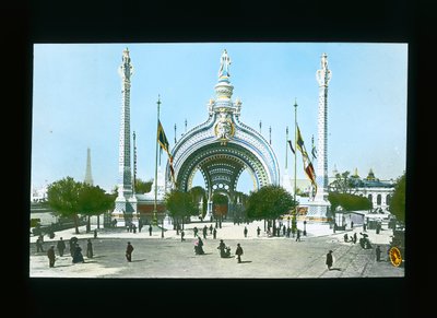 Exposición de París: Puerta de Entrada Principal, París, Francia, 1900 de French Photographer